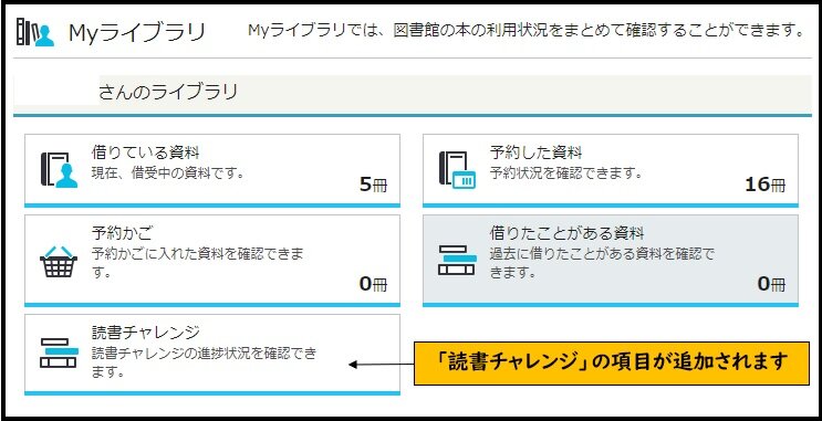 Myライブラリ読書チャレンジ